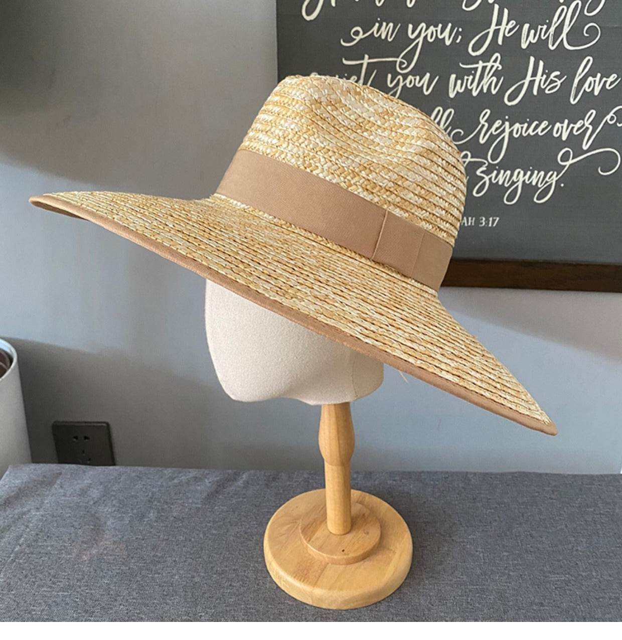 Summer Travel Leisure French Retro Hat Women's Top Wide Brim Straw Sun Hat for women - www.Shopthatapp.com