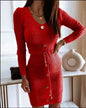Autumn Winter Cashmere Slim fit Knitted Mini Sweater Dress - www.Shopthatapp.com