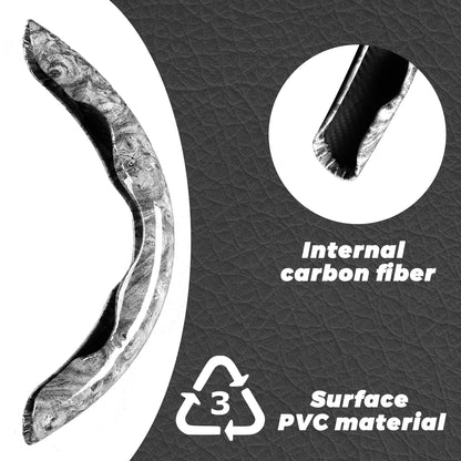 Mahogany Gray Buckle Steering Wheel - www.Shopthatapp.com