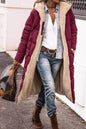 Classy Fleece lined Long Hooded Puffer Winter coat for women - www.Shopthatapp.com