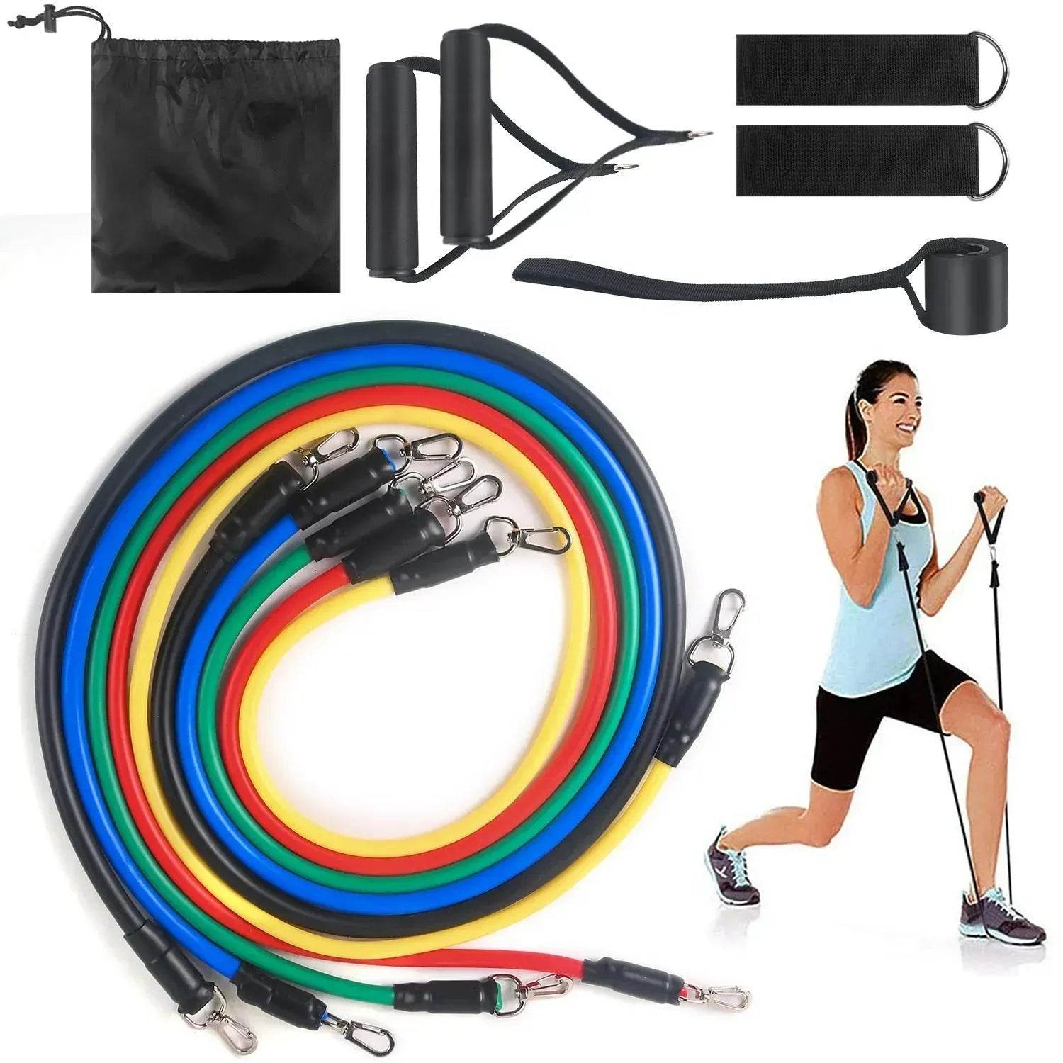 Fitness Rally Elastic Rope Resistance Band set - www.Shopthatapp.com