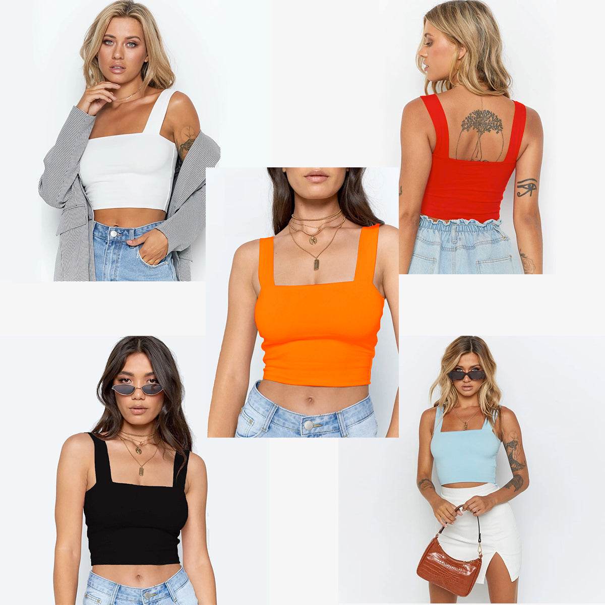 Summer New Fashion Women Crop Top Sexy Sleeveless Tank Tops - www.Shopthatapp.com
