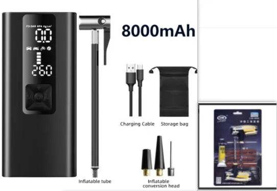 Electric Wireless Car Bicycle Tire Smart Air Inflator - www.Shopthatapp.com