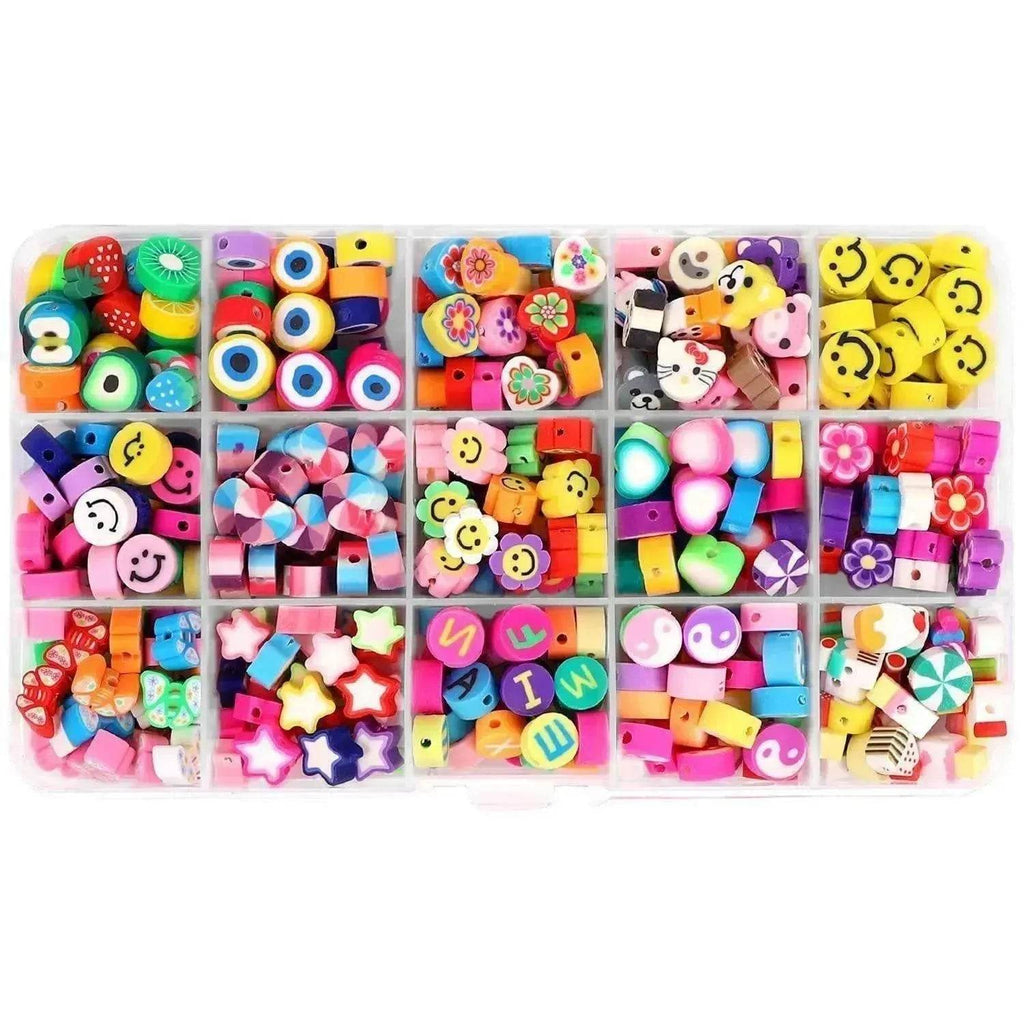 24 Grid 480 PCs Colorful Polymer Clay Beaded Set DIY Bracelet - www.Shopthatapp.com