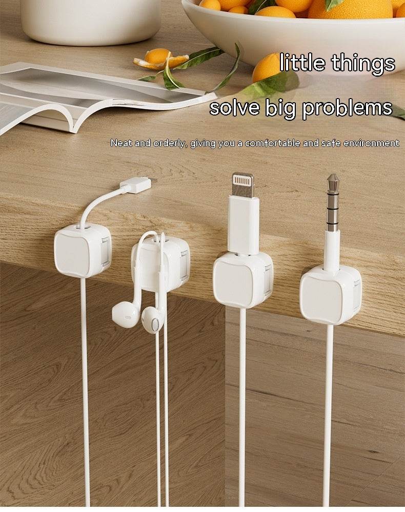 Under  Desk Cable Management System Wire Magnetic Cable Organizer - www.Shopthatapp.com