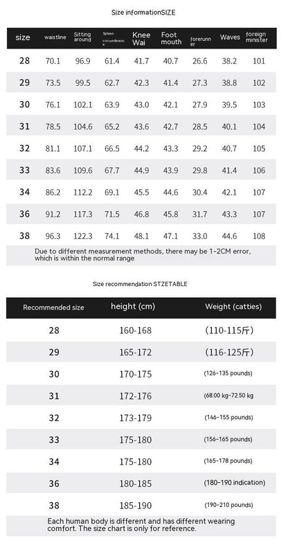 American Style Loose Broken Patch Straight Retro Denim Jeans pant Trousers Men - www.Shopthatapp.com