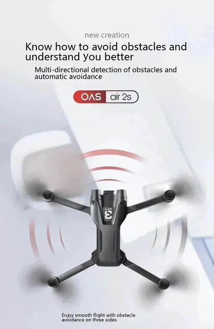 UAV Optical Flow Dual Camera Drone 480p Camera Obstacle Avoidance Aerial Photography Foldable Quadcopter - www.Shopthatapp.com