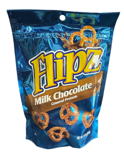 Flipz Milk Chocolate Covered Pretzels 212G - U.S Edition - www.Shopthatapp.com