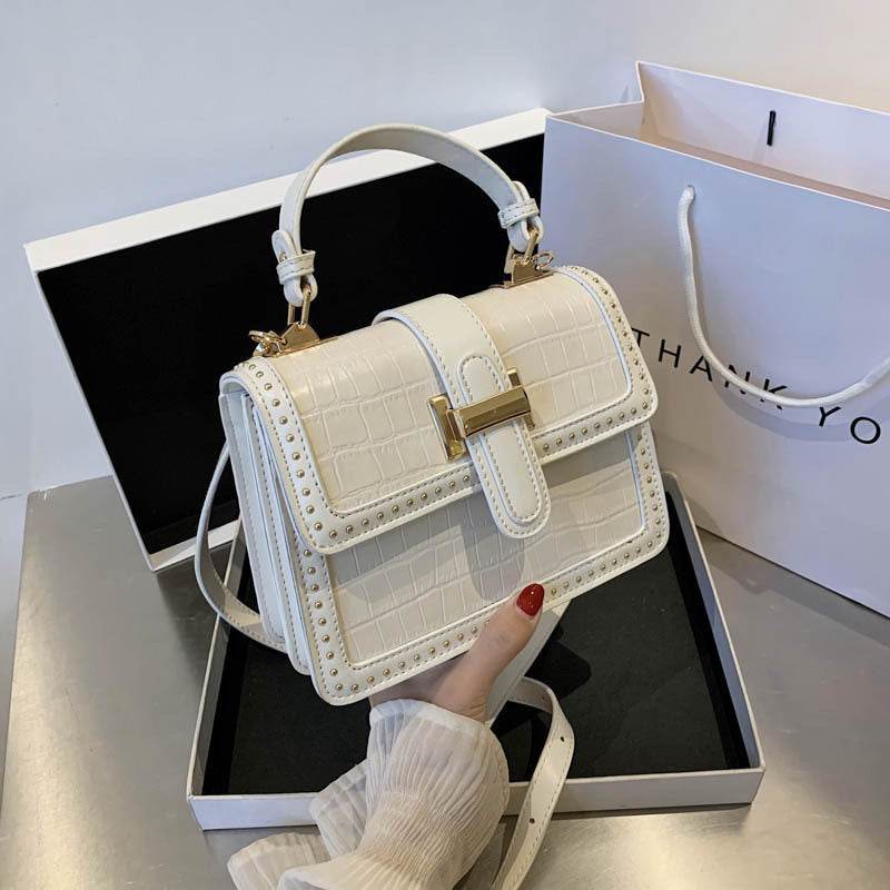 Women Fashion Rivet Leather crossbody Bag for Women Flap Handbag - www.Shopthatapp.com