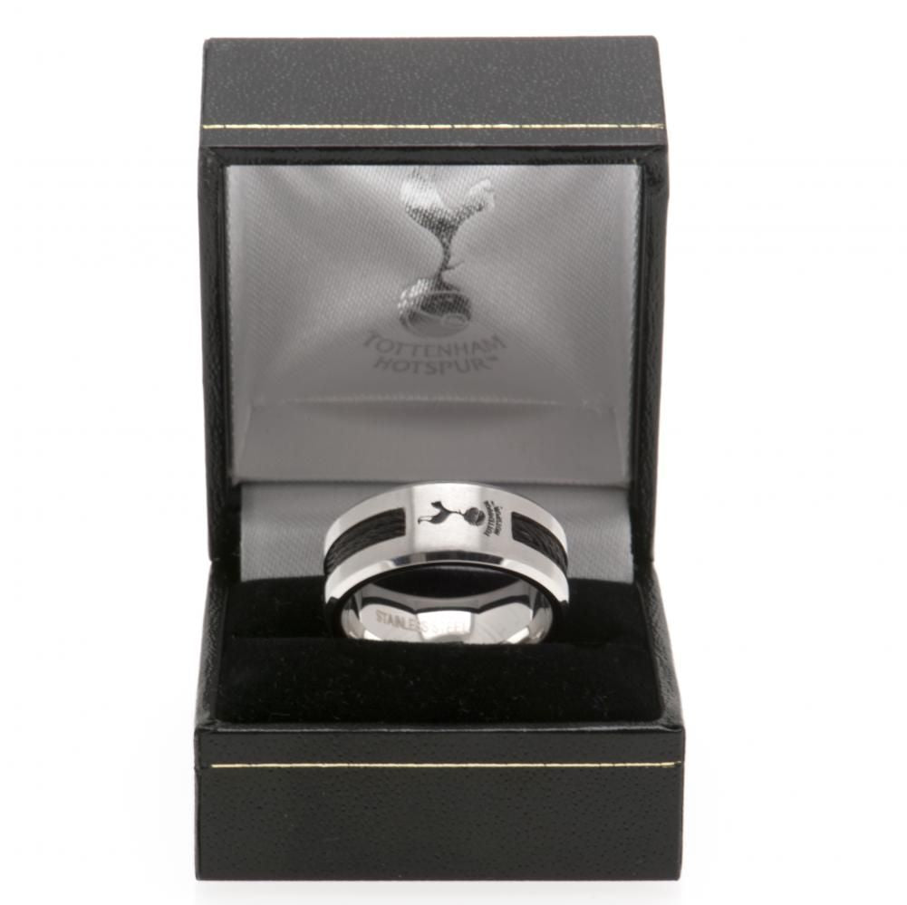 Tottenham Hotspur FC Black Inlay Ring Medium - www.Shopthatapp.com