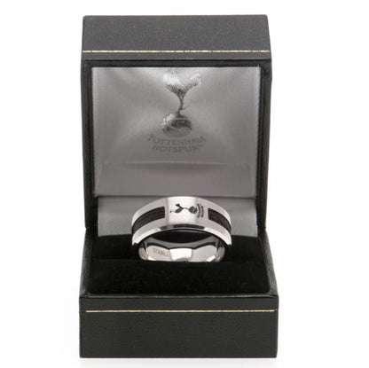 Tottenham Hotspur FC Black Inlay Ring Medium - www.Shopthatapp.com