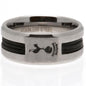Tottenham Hotspur FC Black Inlay Ring Medium - www.Shopthatapp.com