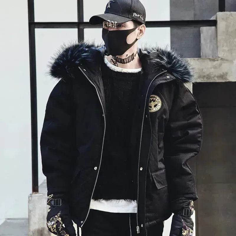 Winter padded coat Huge fur lined parka winter coat jacket for men warmest winter coats - www.Shopthatapp.com