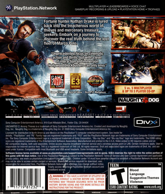 UNCHARTED 2 - AMONG THIEVES (usagé) - www.Shopthatapp.com