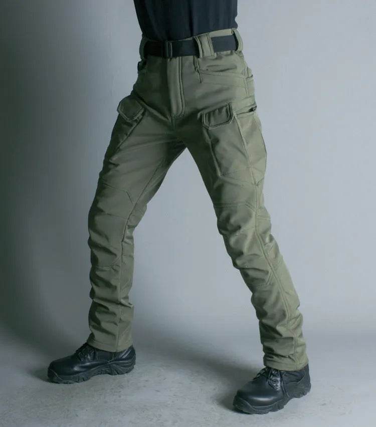 IX7 Shell Tactical Pants Men's Business Shirt Fleece Trousers Pant - www.Shopthatapp.com