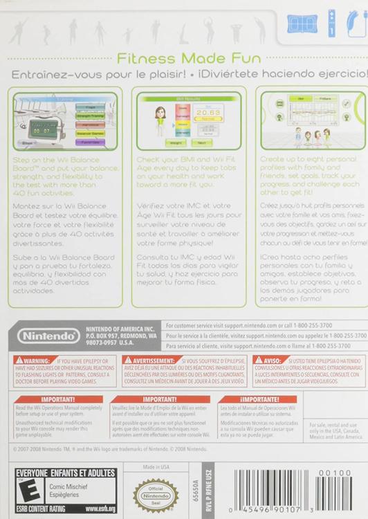 WII FIT ( Wii balance board non comprise mais requise ) (usagé) - www.Shopthatapp.com