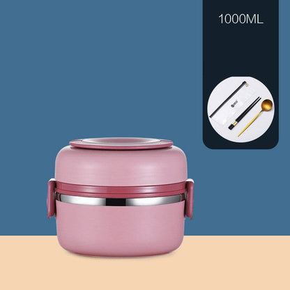 304 Stainless Steel Multi-layer Thermal insulated lunch container - www.Shopthatapp.com