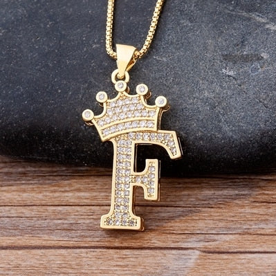 Letter Pendant with Chain - Gold - www.Shopthatapp.com