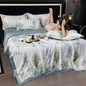 Printed Washed Tencel Summer Cooling Duvet Four-piece Set - www.Shopthatapp.com