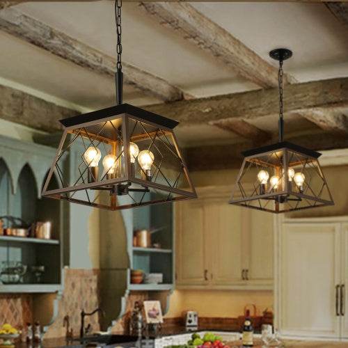 Farmhouse Chandelier 4 Lights Vintage Antique Chandelier Lamps -no Bulb - www.Shopthatapp.com