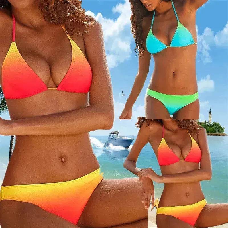 Swimsuit Women's Gradient Series Split Swimsuit Bikini - www.Shopthatapp.com