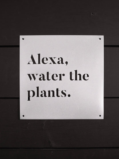 12" x 12" Alexa, Water the Plants