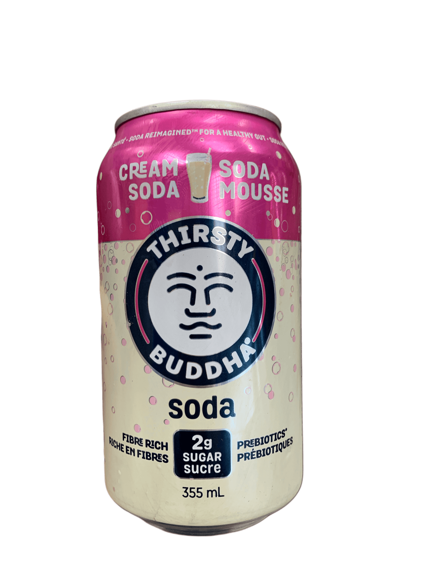 Thirsty Buddha Prebiotic Cream Soda Can 355ML - Canadian Edition
