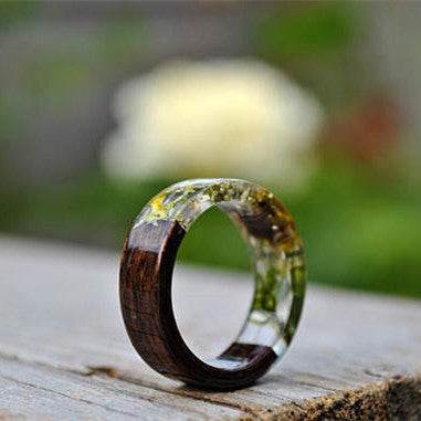 Time Resin Faceted Handmade Personality Ring - www.Shopthatapp.com