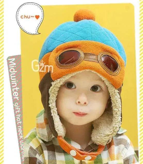 Baby and Toddler Winter hat Hooded Winter Pilot  Beanie Warm baby cap - www.Shopthatapp.com