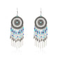 Beaded fringed hollow earrings - www.Shopthatapp.com