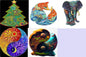 Each Piece Is Animal Shaped Christmas Gift Colorful Elephant Turtle Wooden Jigsaw Puzzles - www.Shopthatapp.com
