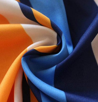 Stripe Shirt Women's Dress Spring Summer Chiffon V-neck Sexy Maxi Dresses Sexy Elegant Casual Girl Lace Women Long Sleeve - www.Shopthatapp.com