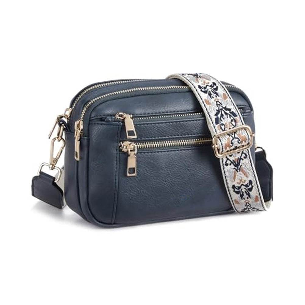 Daily Matching PU Leather Business Commute Zipper Crossbody Bags for women - www.Shopthatapp.com