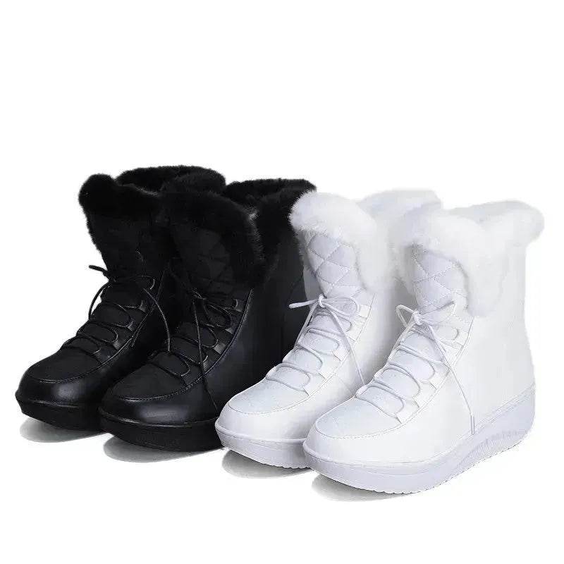 Women's Winter Boots faux fur winter shoe for women knee high winter boot - www.Shopthatapp.com