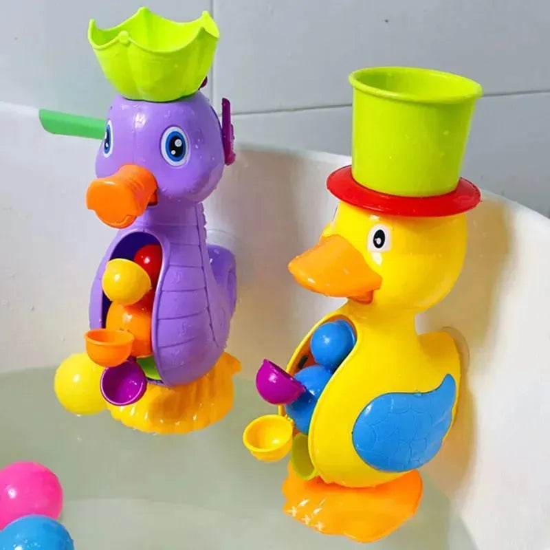 Bath toy duck waterwheel - www.Shopthatapp.com
