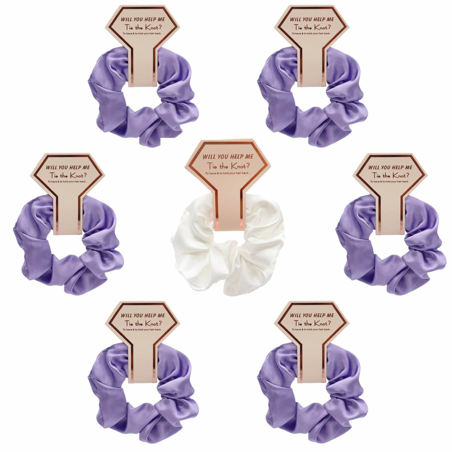 Luxury Silk Satin Hair Scrunchies Hair Ties women - www.Shopthatapp.com