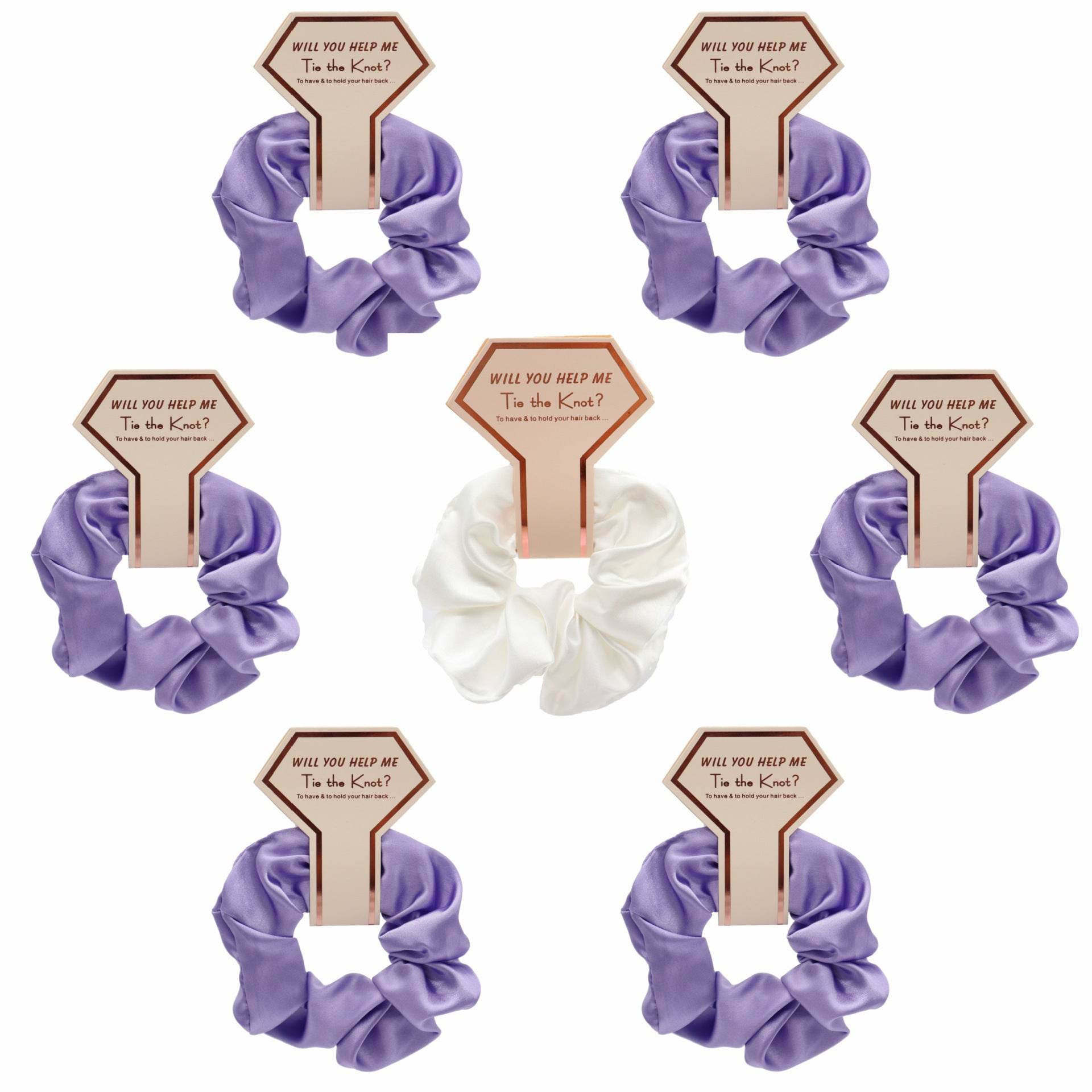 Luxury Silk Satin Hair Scrunchies Hair Ties women - www.Shopthatapp.com