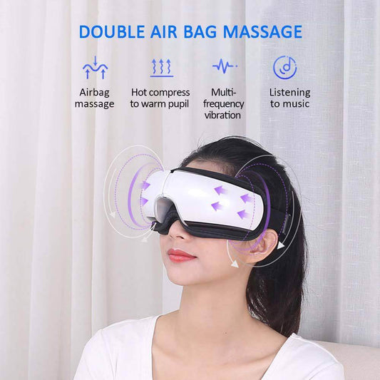 Smart eye massager mask