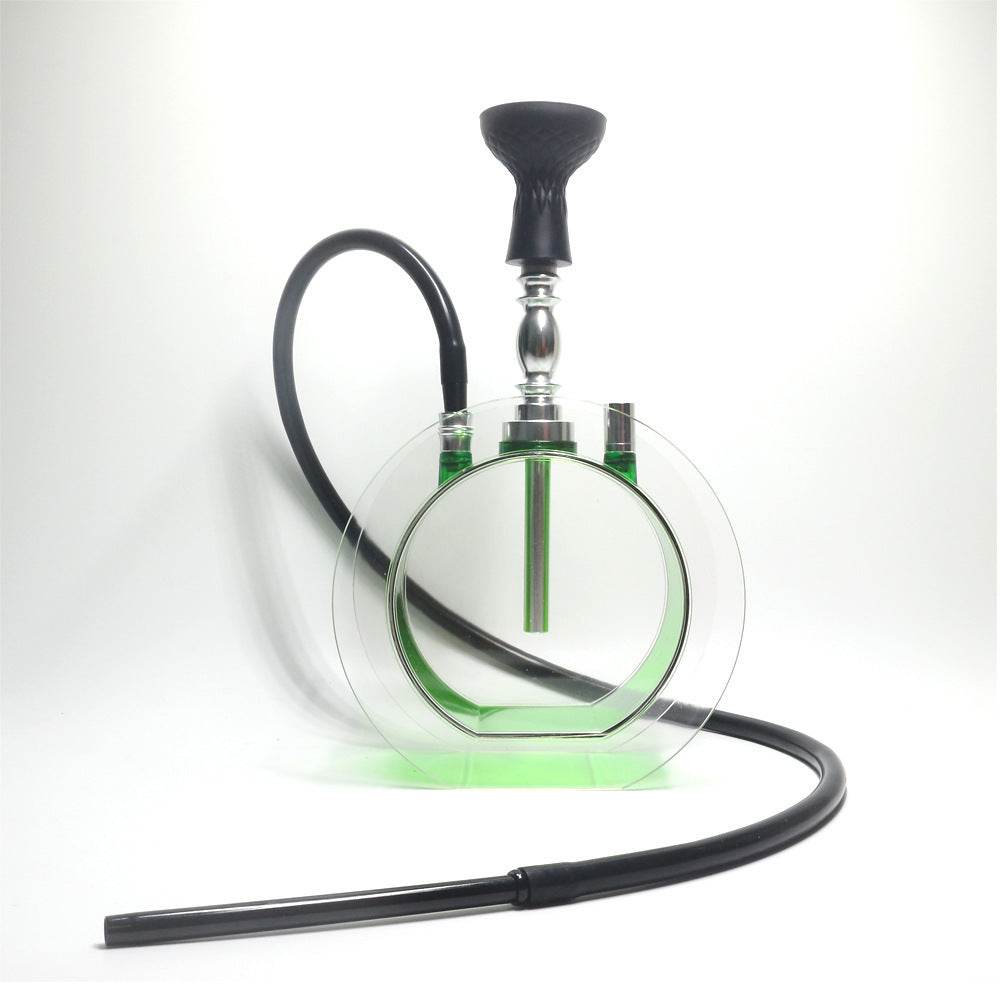 Acrylic round pot hookah set - www.Shopthatapp.com