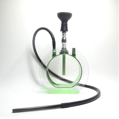 Acrylic round pot hookah set - www.Shopthatapp.com