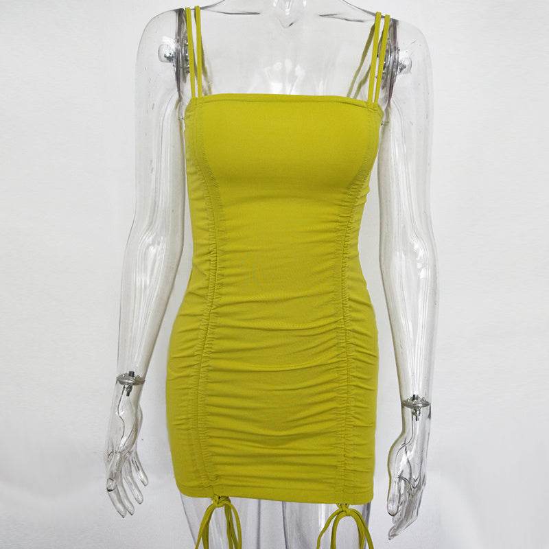 Articat Spaghetti Strap Sexy Backless Women Summer Dress Strapless Bodycon Bandage Party Dresses Vestidos Club Mini Dress - www.Shopthatapp.com