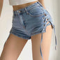 Fashionable And Personalized Bow Denim Shorts For Women - www.Shopthatapp.com
