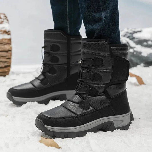 Winter Men And Women Fleece-lined Warm Snow Boots - www.Shopthatapp.com