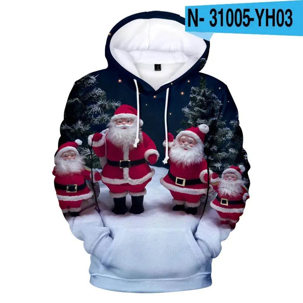 New Funny Christmas Printed Hoodie sweatshirt - www.Shopthatapp.com