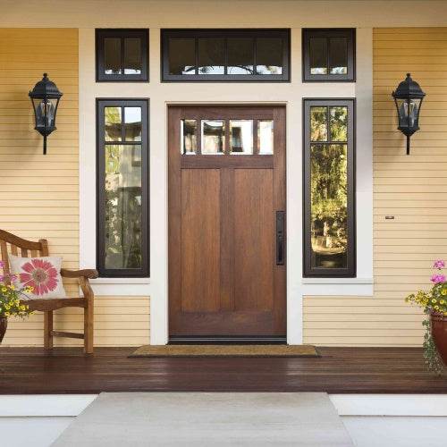 Outdoor Waterproof Glass Retro Wall Light Support Many Types Of Bulbs -2 Packs With Light Sensing - www.Shopthatapp.com