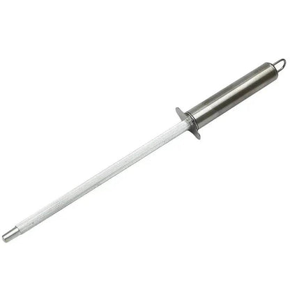 Stainless steel honing rod Household kitchen knife sharpener stick - www.Shopthatapp.com