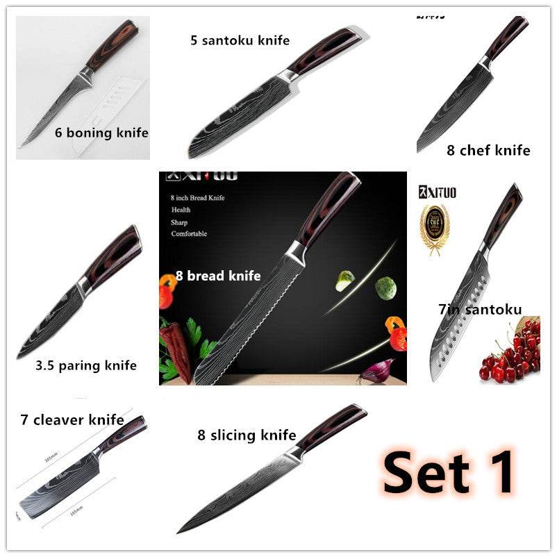 Carpenter's Special Set 6-piece Set 8-piece Set Knife Chef Knife Kitchen Knife Cooking - www.Shopthatapp.com
