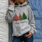 Merry Christmas tree Cashmere hoodie sweater loose top - www.Shopthatapp.com
