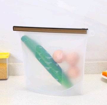 Reusable Silicone food storage bag vacuum sealed bag