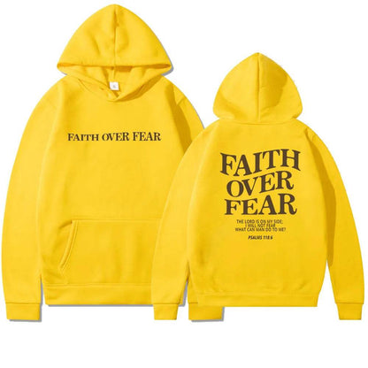 New Hoodie Faith Fear Men's And Women's Printed Sweatshirt’s - www.Shopthatapp.com